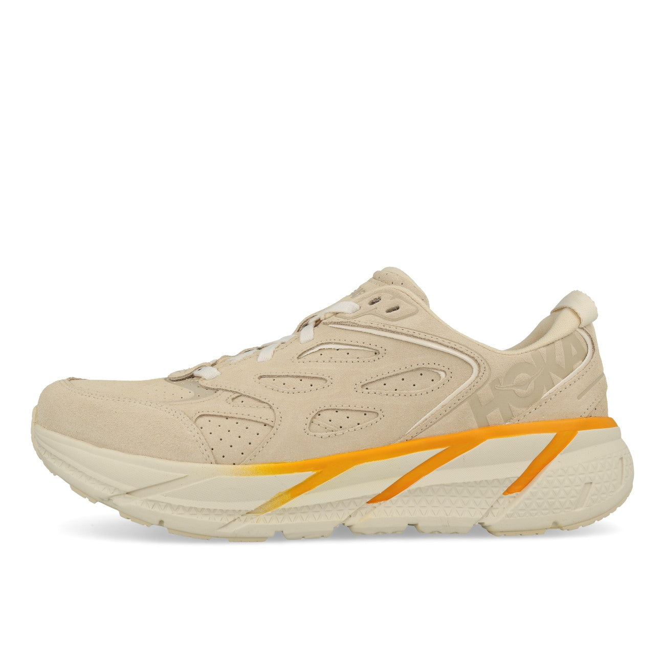 Hoka One One U Clifton L Suede Short Bread Radiant Yellow