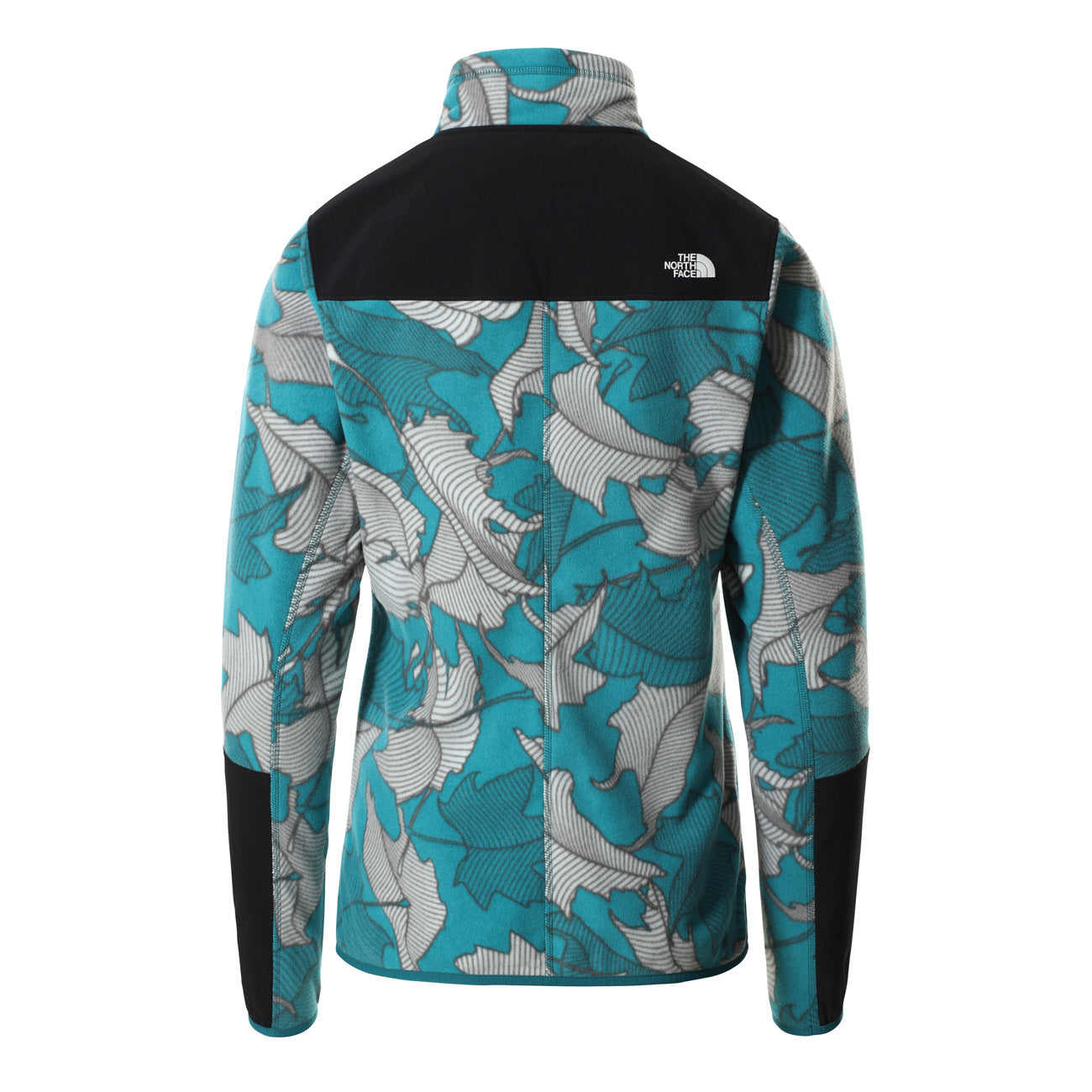 The North Face W Diablo Midlayer Fleece Jacket Damen Shaded Spruce Back To Nature Leaf Print