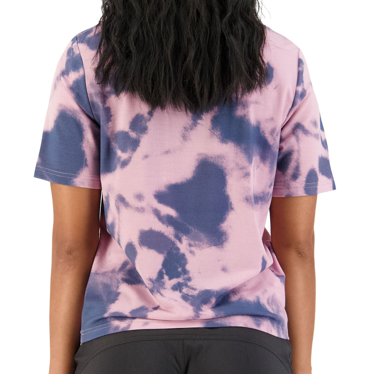 Mons Royale Icon Relaxed Tee Tie Dyed Damen Denim Tie Dye