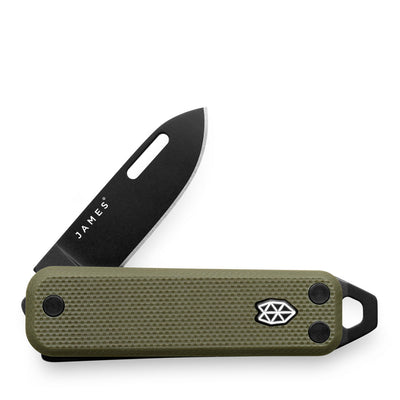 The James Brand The Elko Taschenmesser OD Green Black G10