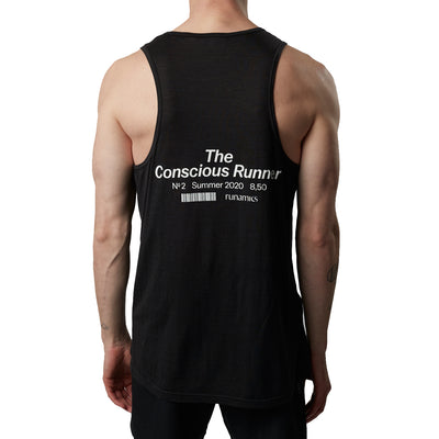 runamics Superlight Merino Running Tanktop Herren Black