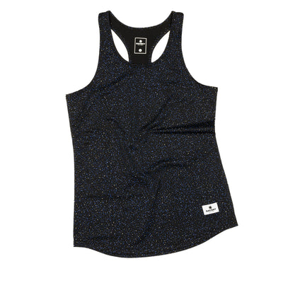 Saysky Womens Universe Combat Singlet Black Blue Universe