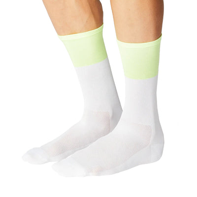 Fingerscrossed Road Socks Block White Neon