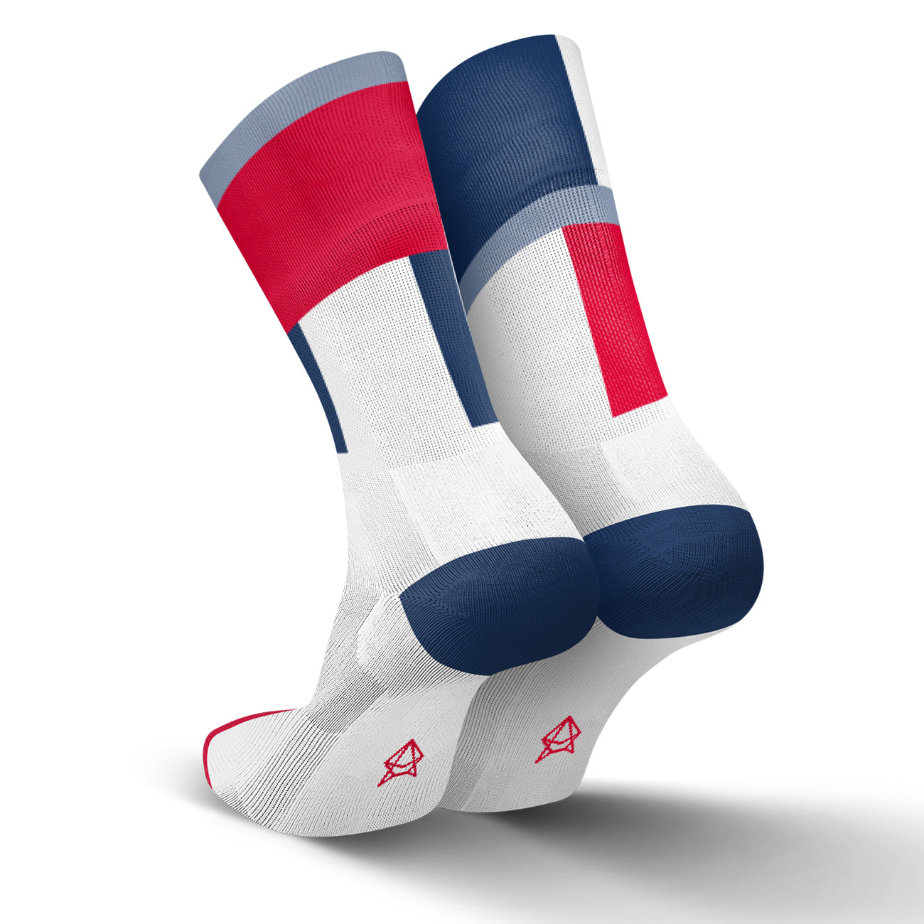 Incylence Ultralight Zones Triathlon Socks Long Navy Red