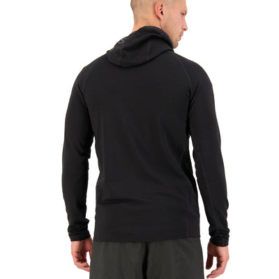 Mons Royale Mens Traverse Midi Full Zip Hood Herren Black