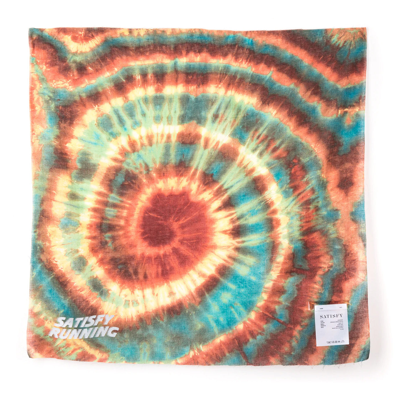 Satisfy Running Bandana Orange Green Psych