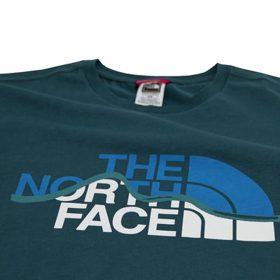 The North Face M Mountain Line T-Shirt Herren Monterey Blue TNF White