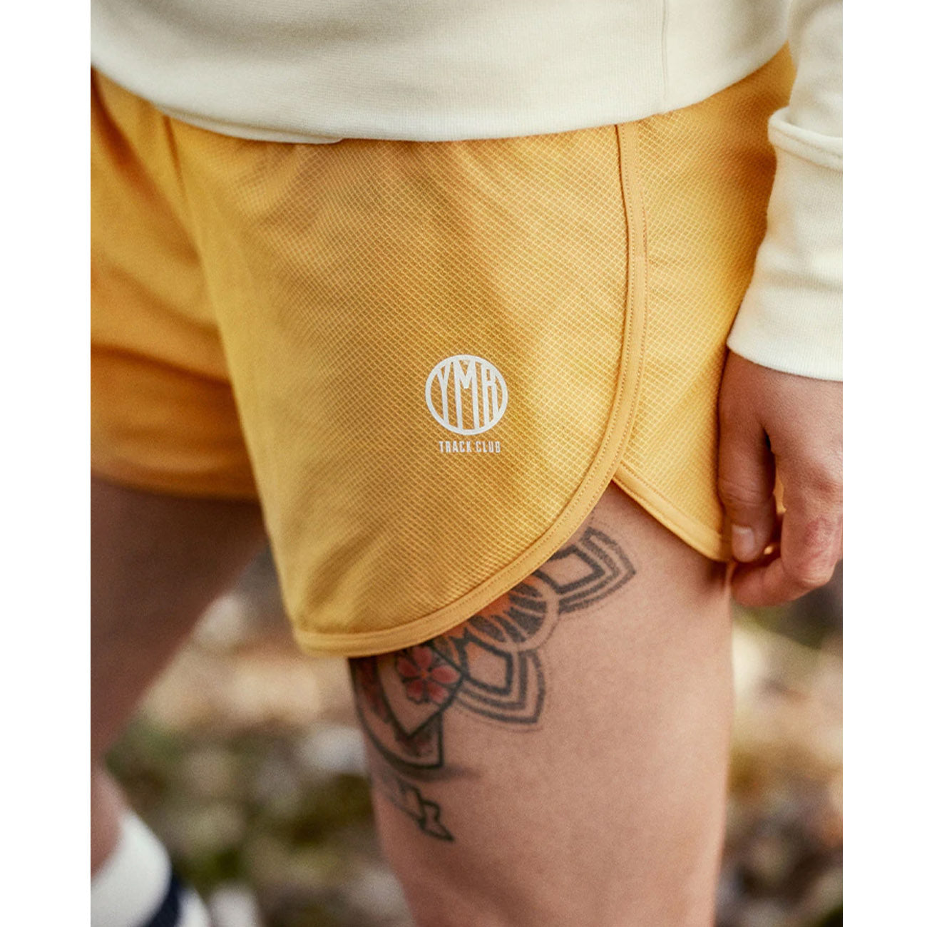 YMR Track Club Utö Shorts Yellow