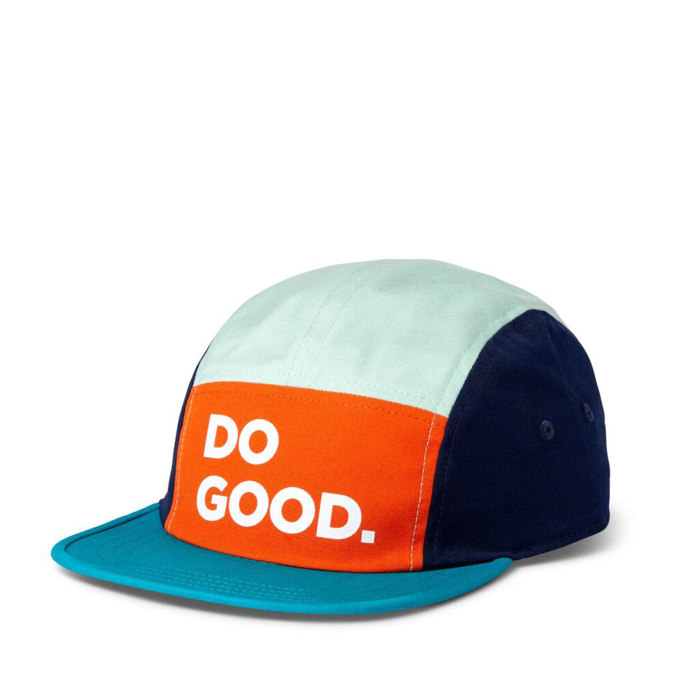 Cotopaxi Do Good Five Panel Hat Papaya & Lagoon