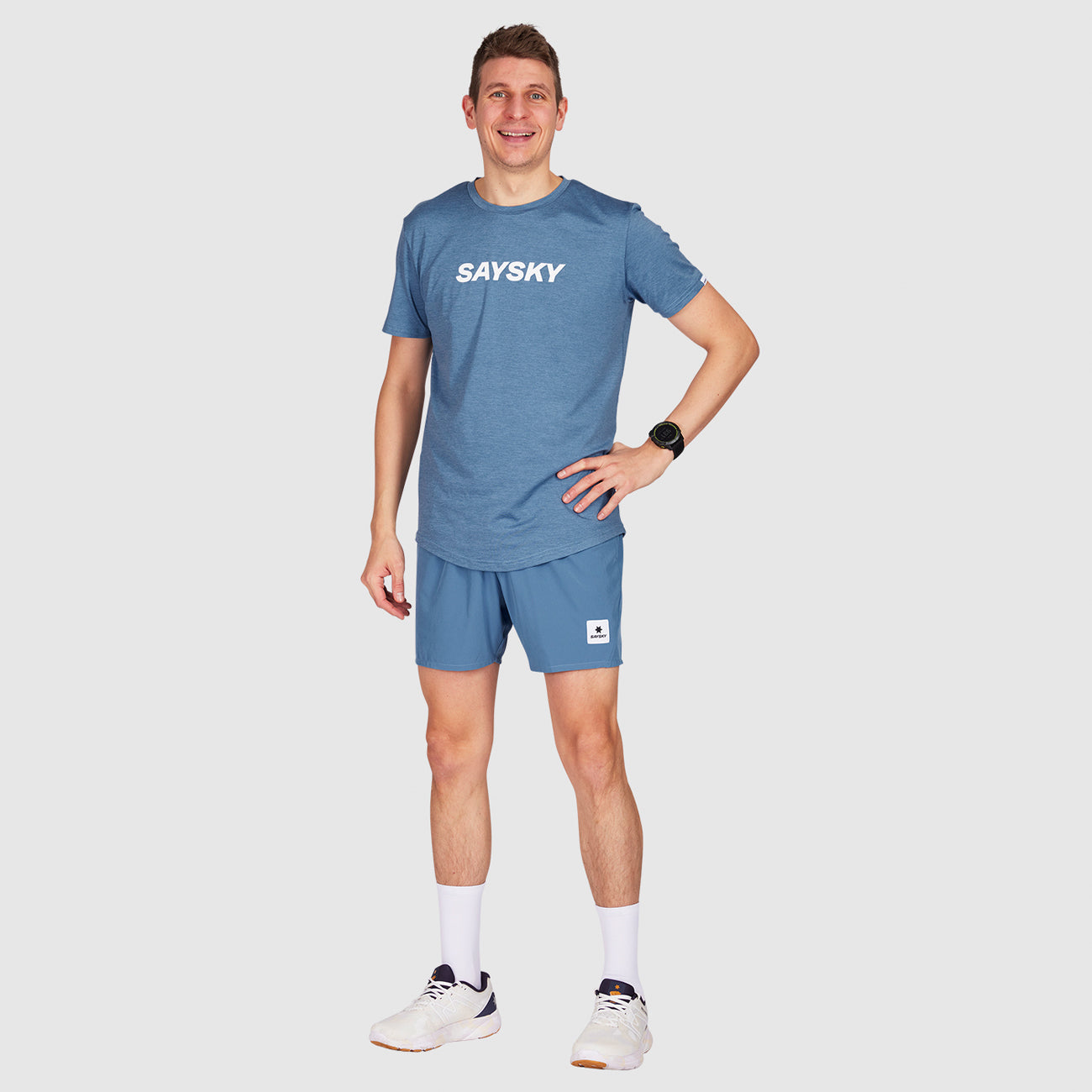 Saysky Pace Shorts 5" Blue