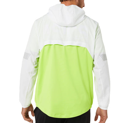 Asics Lite Show Jacket Herren Brilliant White Hazard Green