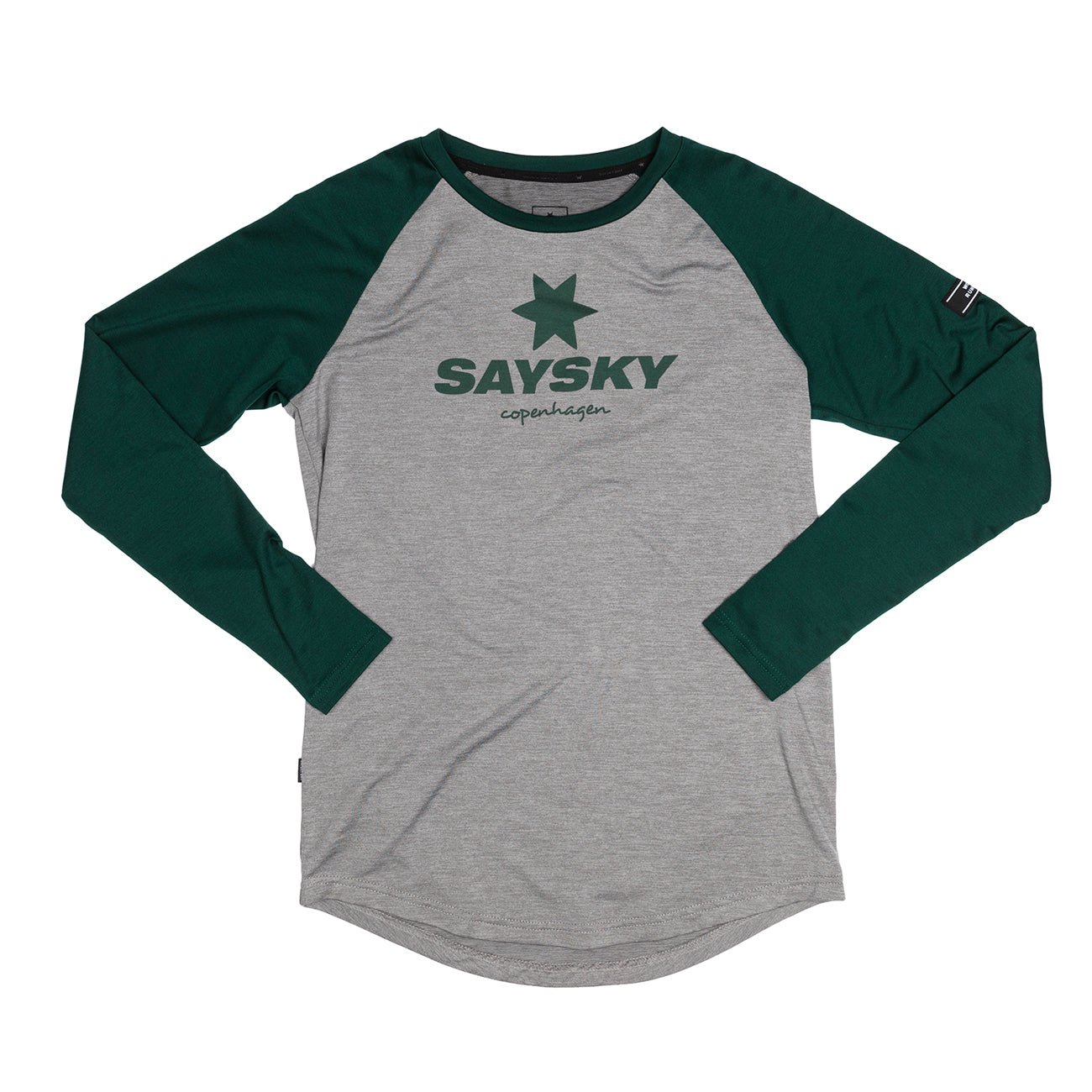 Saysky Classic Pace LS Tee Light Grey Botanical Garden Melange