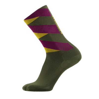 Gore Wear Essential Signal Socks Utility Green Process Purple