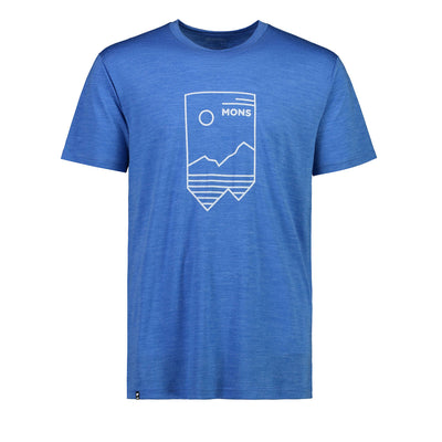Mons Royale Zephyr Merino Cool T-Shirt Herren Rebel Blue