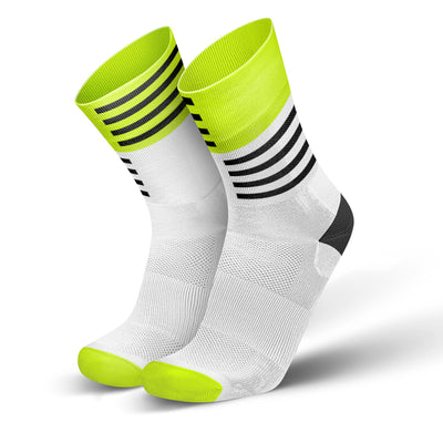 Incylence Ultralight Wings Triathlon Socks Long White Canary