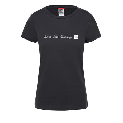 The North Face W S/S Never Stop Exploring Tee Damen TNF Black TNF White