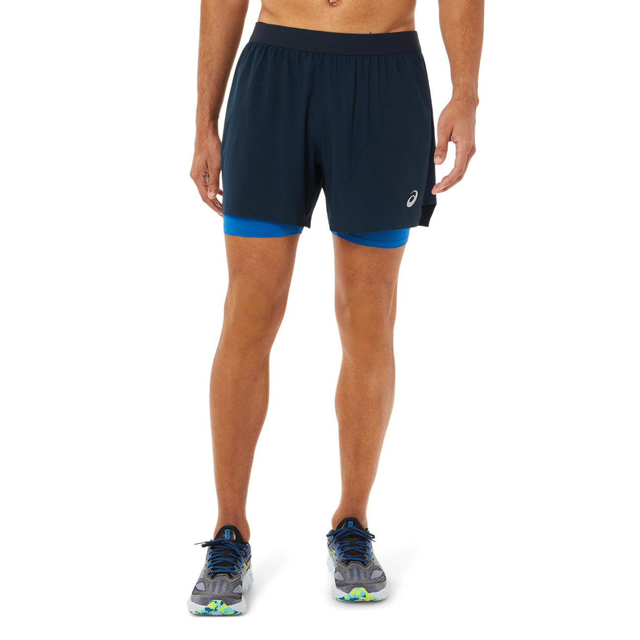 Asics Road 2-N-1 5In Short Herren French Blue Lake Drive