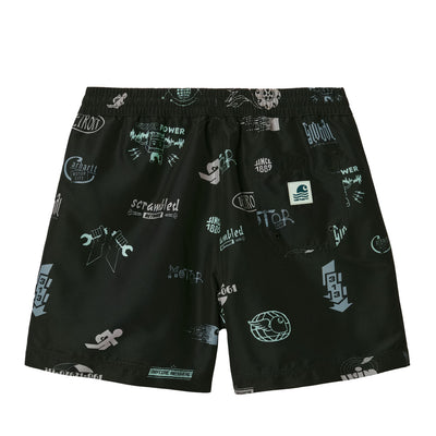 Carhartt WIP Drift Swim Trunks Herren Motor City Print Black