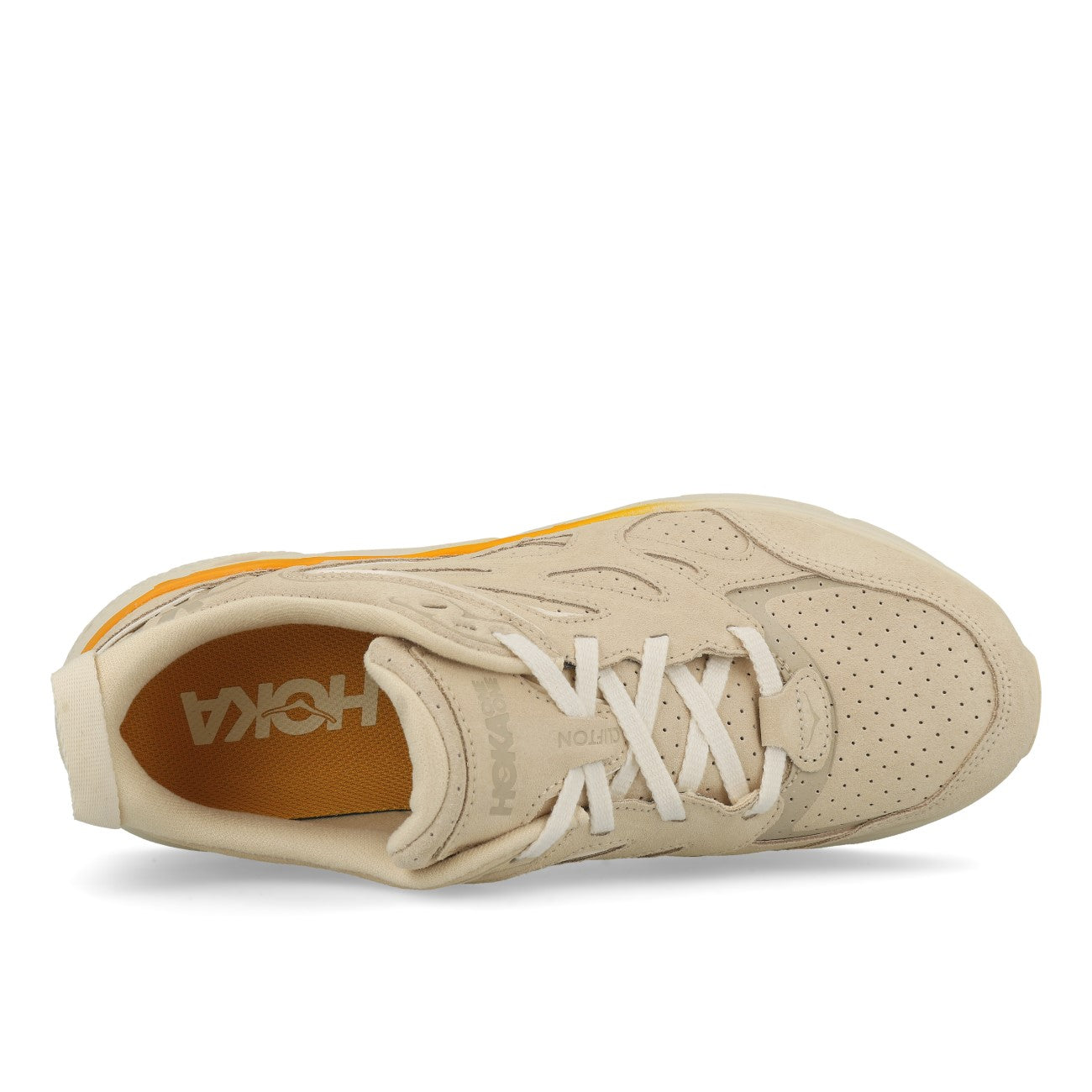 Hoka One One U Clifton L Suede Short Bread Radiant Yellow