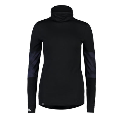 Mons Royale Womens Cornice Rollover Longsleeve Damen Black Motion 9