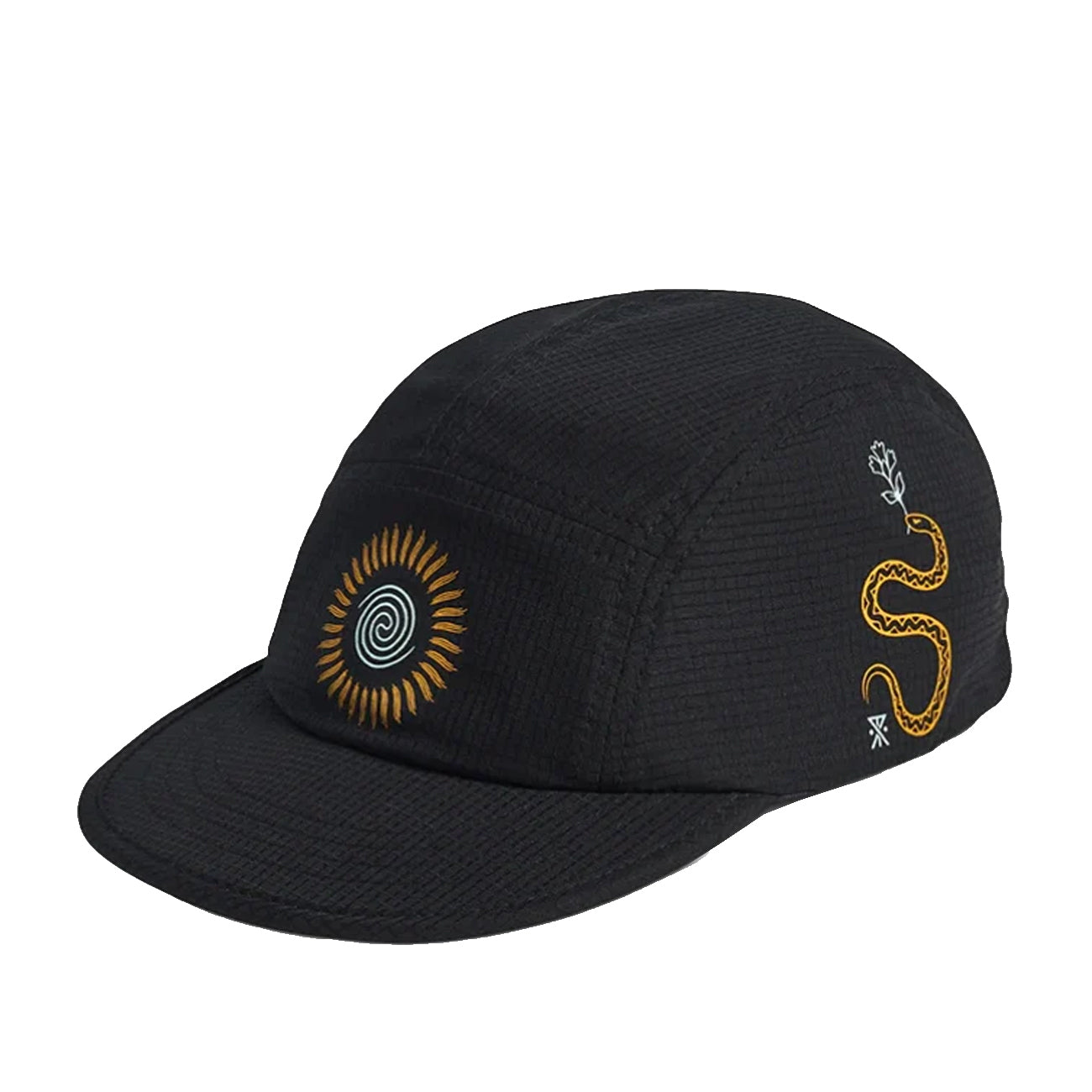 Roark Run Amok Serpiente Camper 5 Panel Cap Black