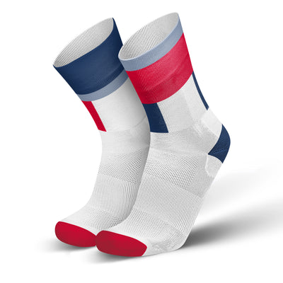 Incylence Ultralight Zones Triathlon Socks Long Navy Red