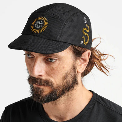 Roark Run Amok Serpiente Camper 5 Panel Cap Black