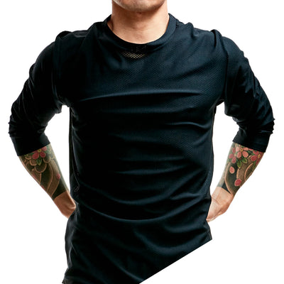 un-sanctioned running Un-Run Long Tee 3/4 Black