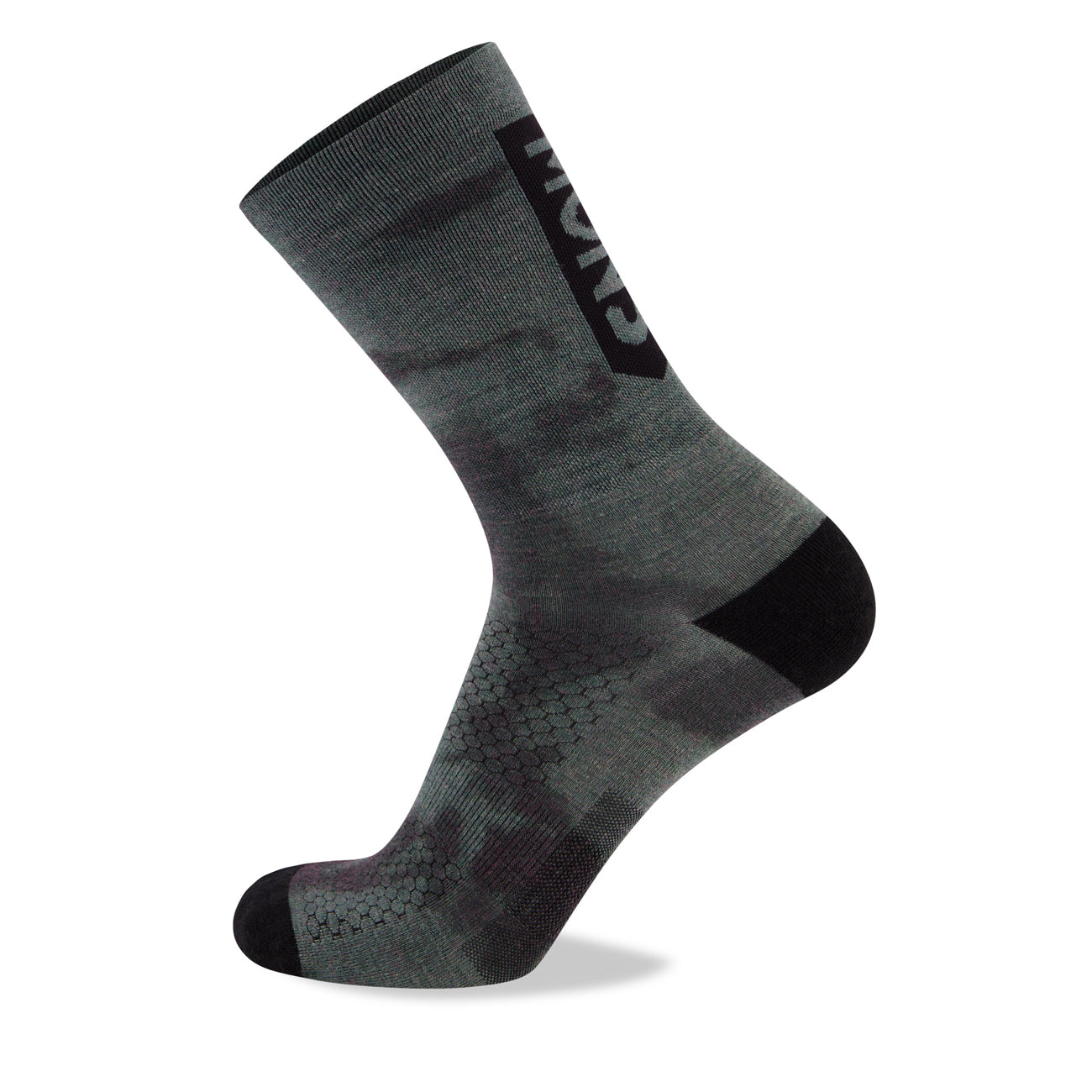 Mons Royale Atlas Crew Sock Digital Sage Tie Dye