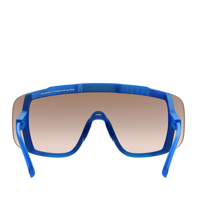 POC Devour Sunglasses Opal Blue Translucent Brown Silver Mirror