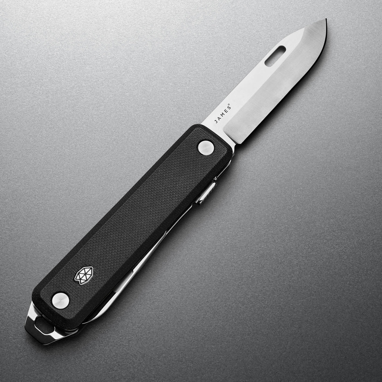 The James Brand The Ellis Taschenmesser Scissors Black Stainless G10 Straight