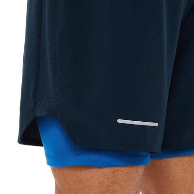 Asics Road 2-N-1 7In Short Herren French Blue Lake Drive