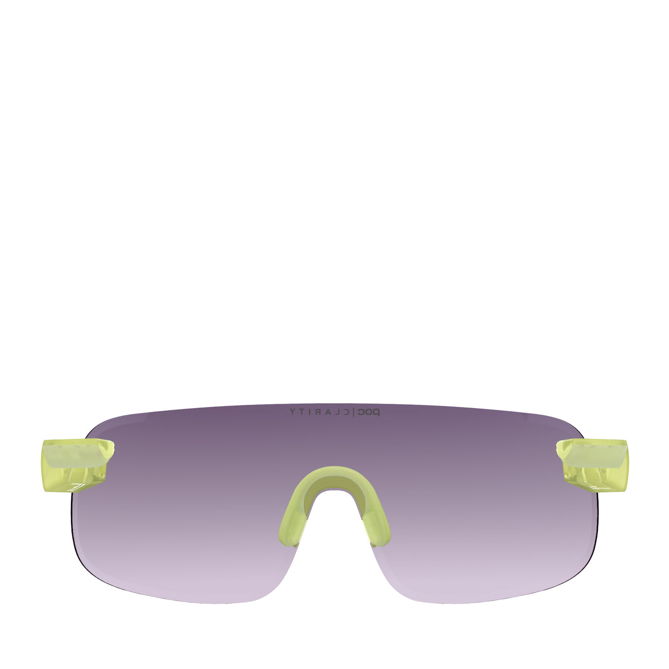 POC Elicit Sunglasses Lemon Calcite Translucent Violet Silver Mirror