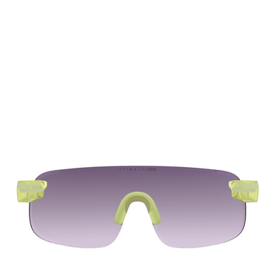 POC Elicit Sunglasses Lemon Calcite Translucent Violet Silver Mirror