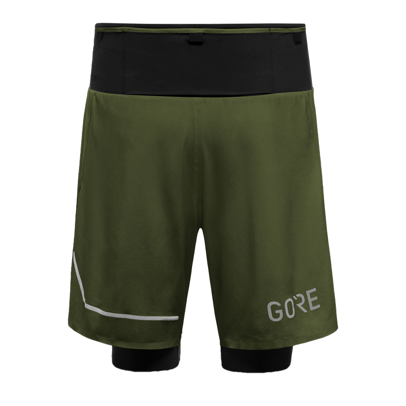 Gore Wear Ultimate 2 in 1 Shorts Herren Utility Green