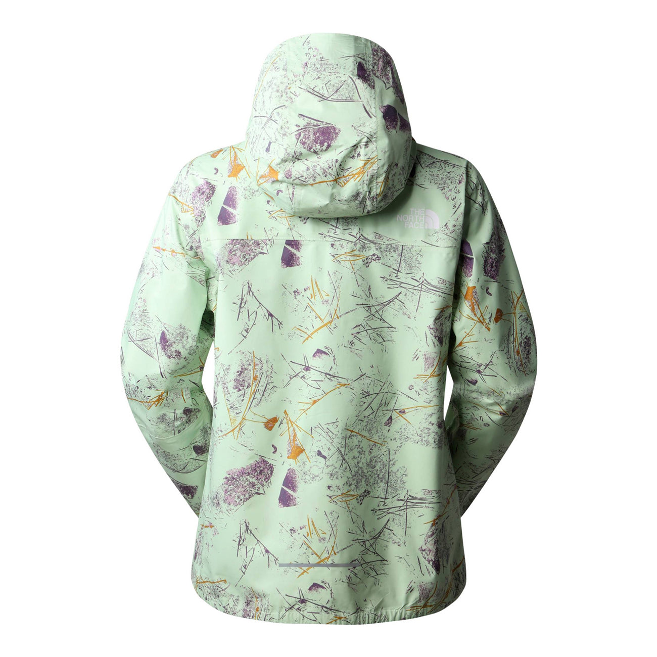 The North Face W Higher Run Jacket Damen Lime Cream Valley Floor Print