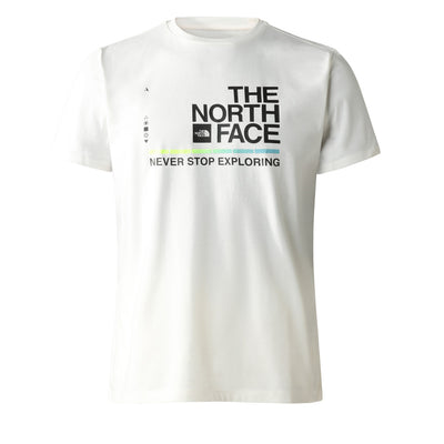 The North Face M Foundation Graphic S/S Tee Herren Gardenia White TNF Black