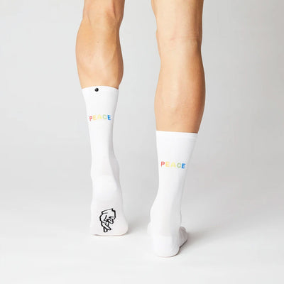Fingerscrossed Road Socks Rolling Harmony White