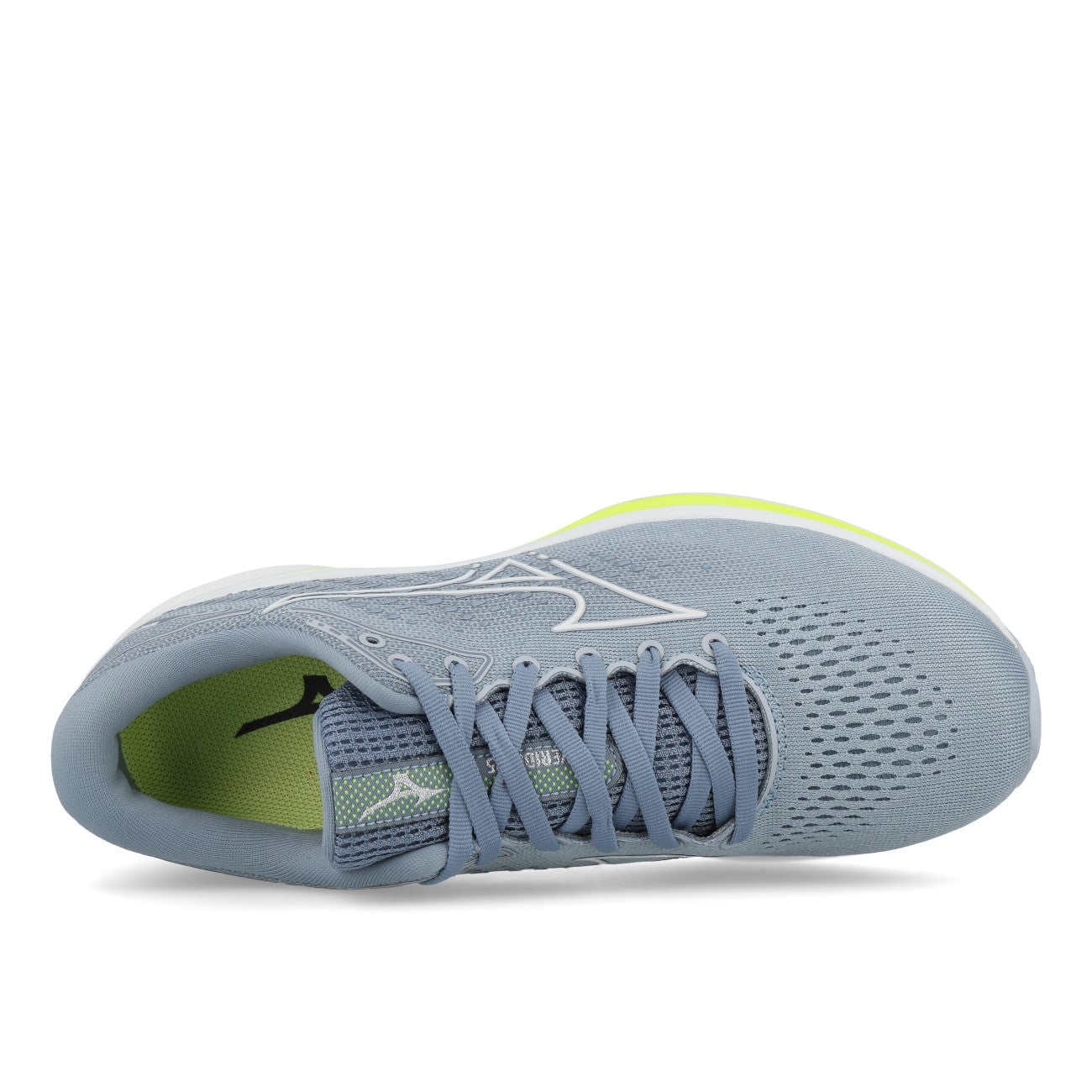 Mizuno Wave Rider 25 Damen Heather White Neo Lime