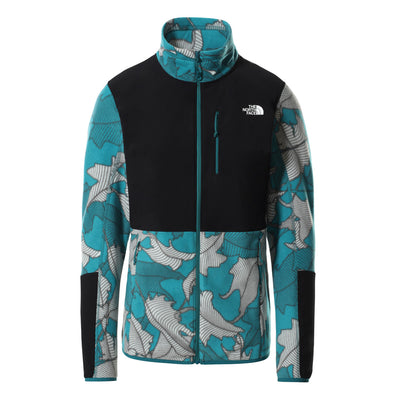 The North Face W Diablo Midlayer Fleece Jacket Damen Shaded Spruce Back To Nature Leaf Print