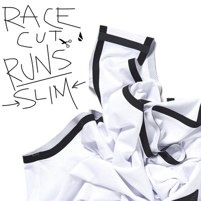 un-sanctioned running Un-Race Singlet White