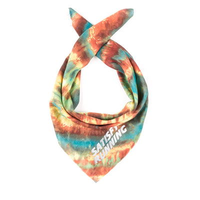 Satisfy Running Bandana Orange Green Psych