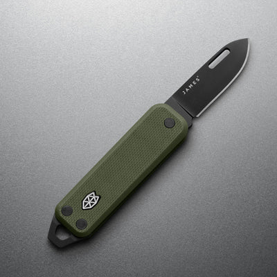 The James Brand The Elko Taschenmesser OD Green Black G10