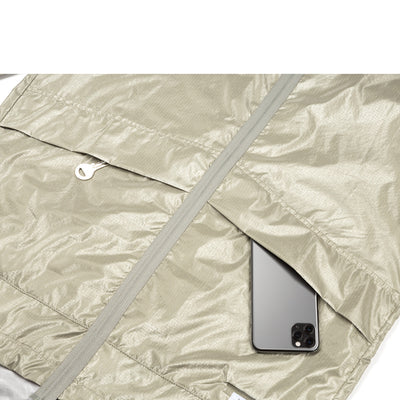 Satisfy Running Silvershell Packable Windbreaker Vetiver