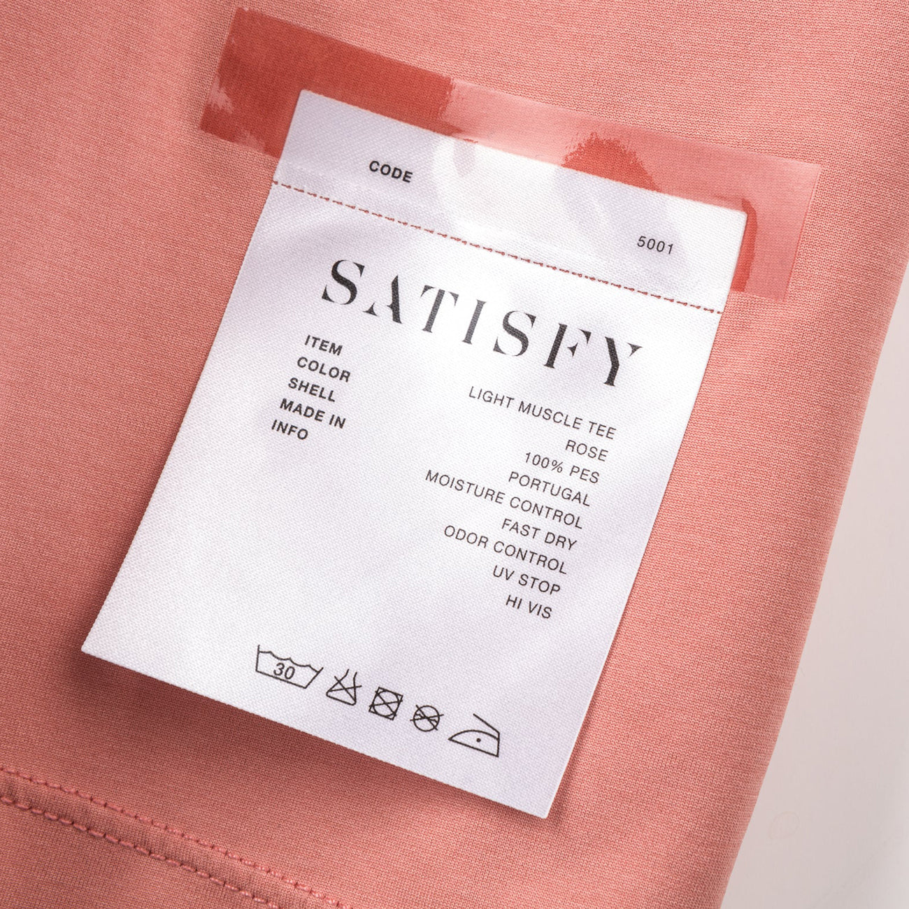 Satisfy Running Light Muscle Tee Rose