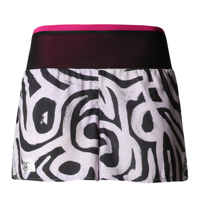 The North Face W Printed Flight Stridelight 4" Short Damen Lavender Fog Fernando Elvira Collab Print