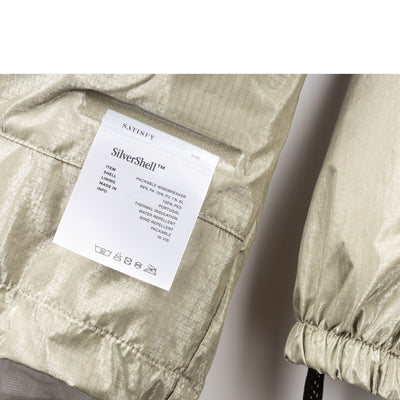 Satisfy Running Silvershell Packable Windbreaker Vetiver