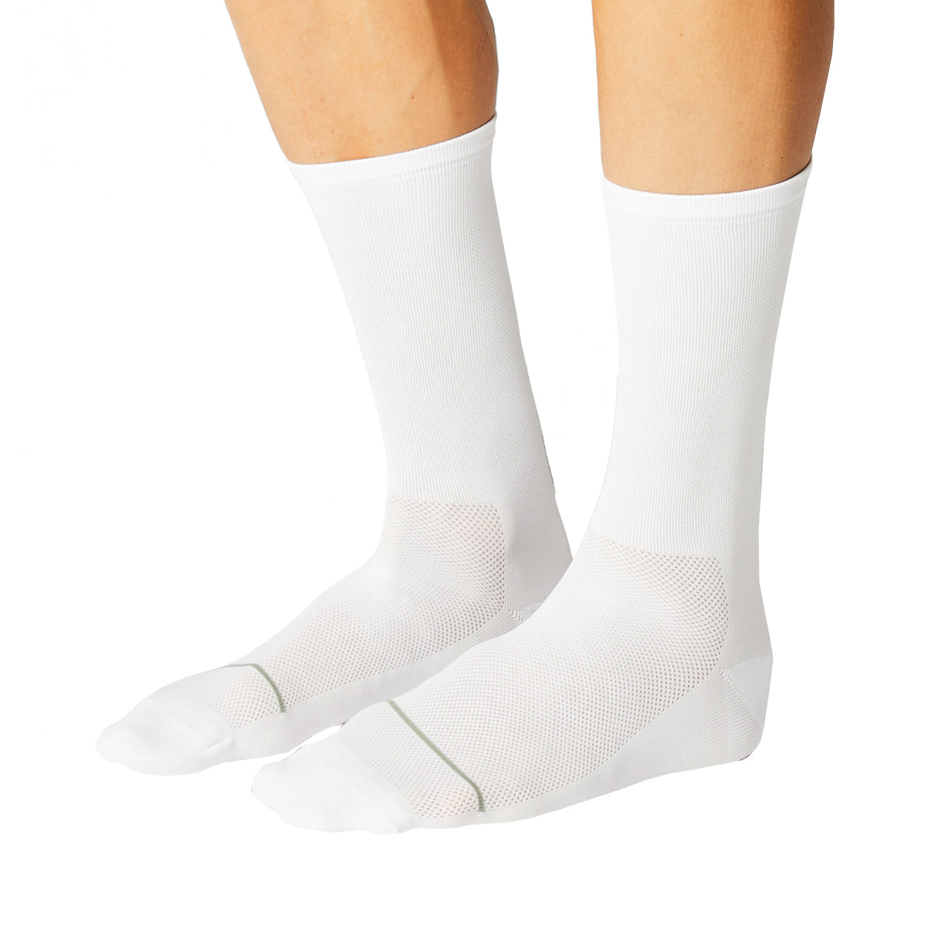 Fingerscrossed Stripe Socks Agave White