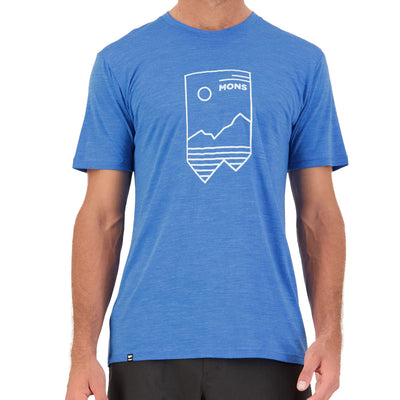 Mons Royale Zephyr Merino Cool T-Shirt Herren Rebel Blue