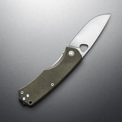 The James Brand The Folsom Taschenmesser OD Green Stainless Micarta